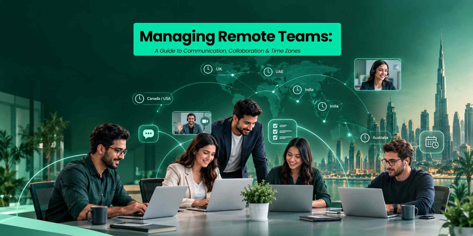 Agency team working together